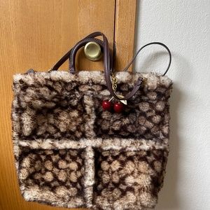 Coach Rogue Tote in Signature Shearling